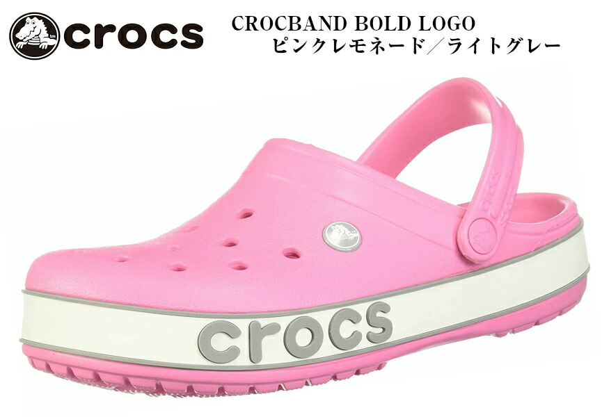 クロックバンド ボールドロゴ クロッグ 206021 CROCBAND BOLD LOGO CLOG クロックス crocs ビッグロゴデザインが登場  メンズ レディス 50%OFF