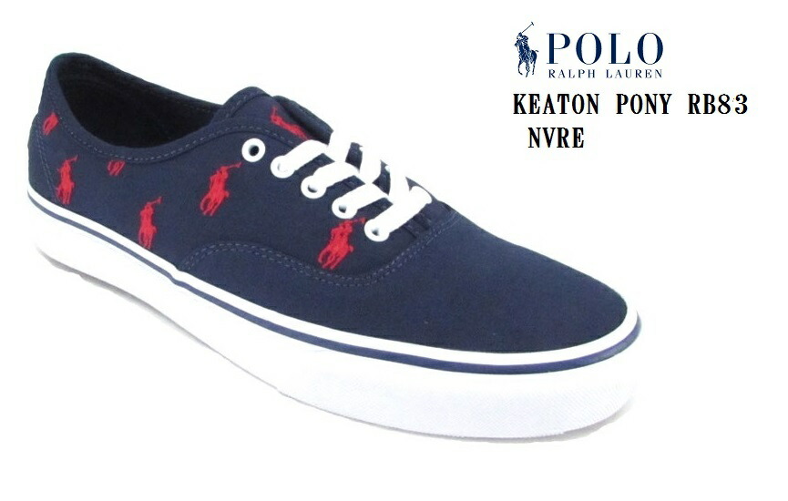 Shinpin Nyuuka ポロラルフローレン Polo Ralph Lauren Keaton Pony キートンポニー Rb 419 Mw キャンパスカジュアルスニーカー コンビカラーでpoloらしさ メンズ 愛用 Kanematsuusa Com