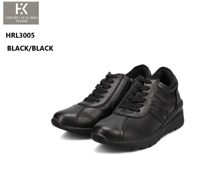 ヒロココシノ HIROKO KOSHINO ヒールアップ スニーカー HRL3005 レディース カジュアル シューズ 靴 正規品 3E HIROKO KOSHINO FEMME（ヒロココシノファム） ヒールアップ スニーカー