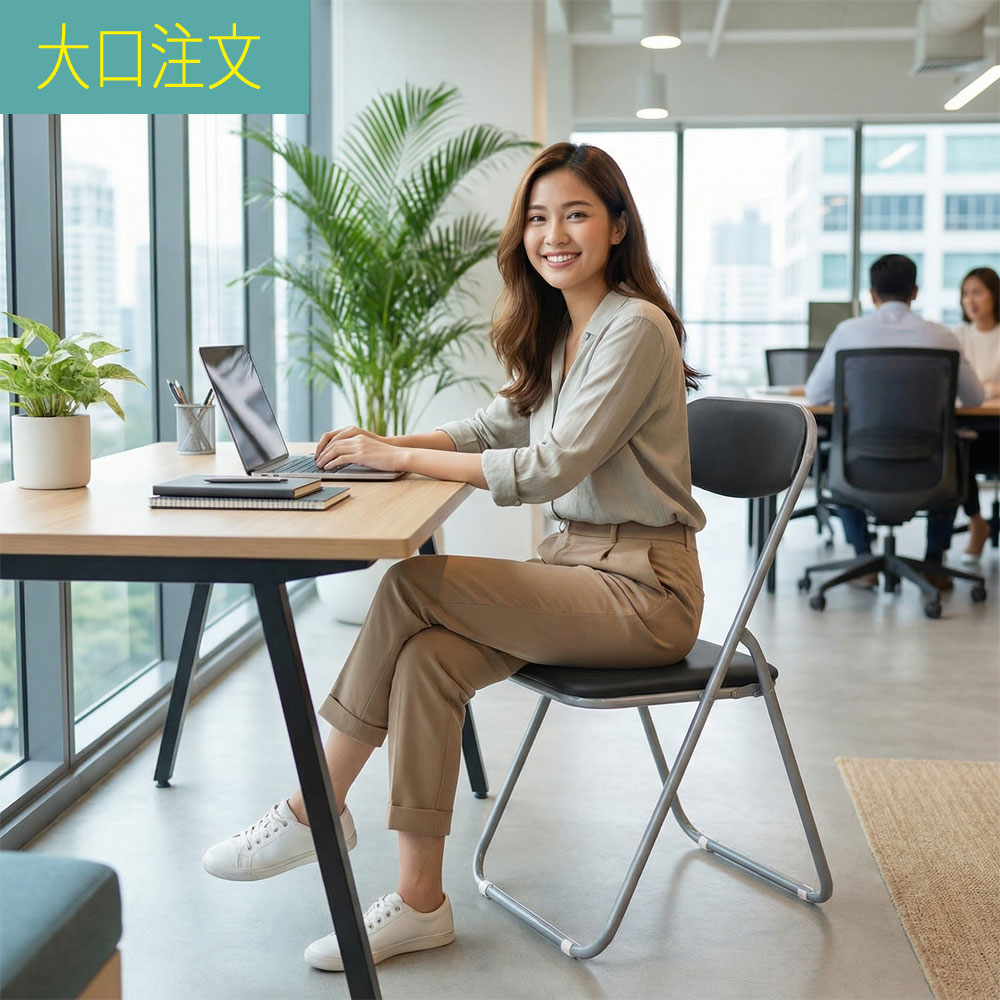 ＼お買い物マラソン ポイント5倍～／＼ 送料無料 ／＼ 大口注文 ／事務椅子 パイプ椅子 折りたたみ椅子 定番 幅44 &times;奥行49&times; 高さ82.5cm 座面高さ43.5cm スチールパイプ｜組み立て家具のファーストルームズ 51,840円