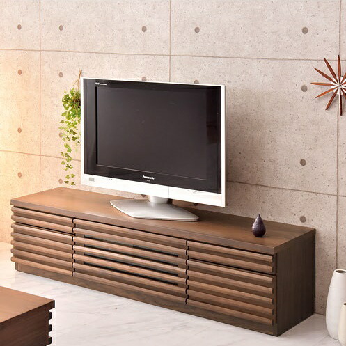 楽天市場】テレビ台 160 完成品 ウォールナット 木製 天然木
