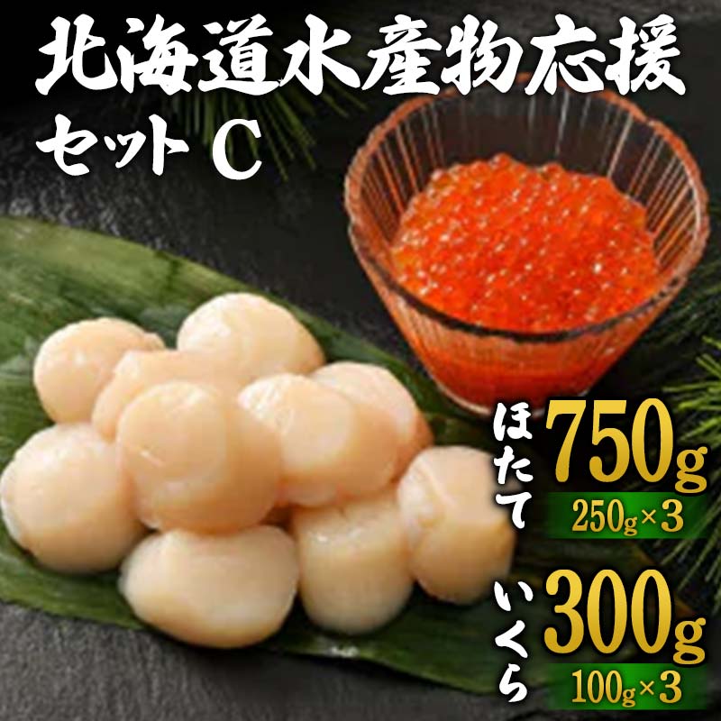 【ふるさと納税】北海道水産物応援セットC 北海道 水産物 応援 セット 海産物 魚介 国産 詰め合わせ グルメ お取り寄せ 人気 ギフト F6S-540