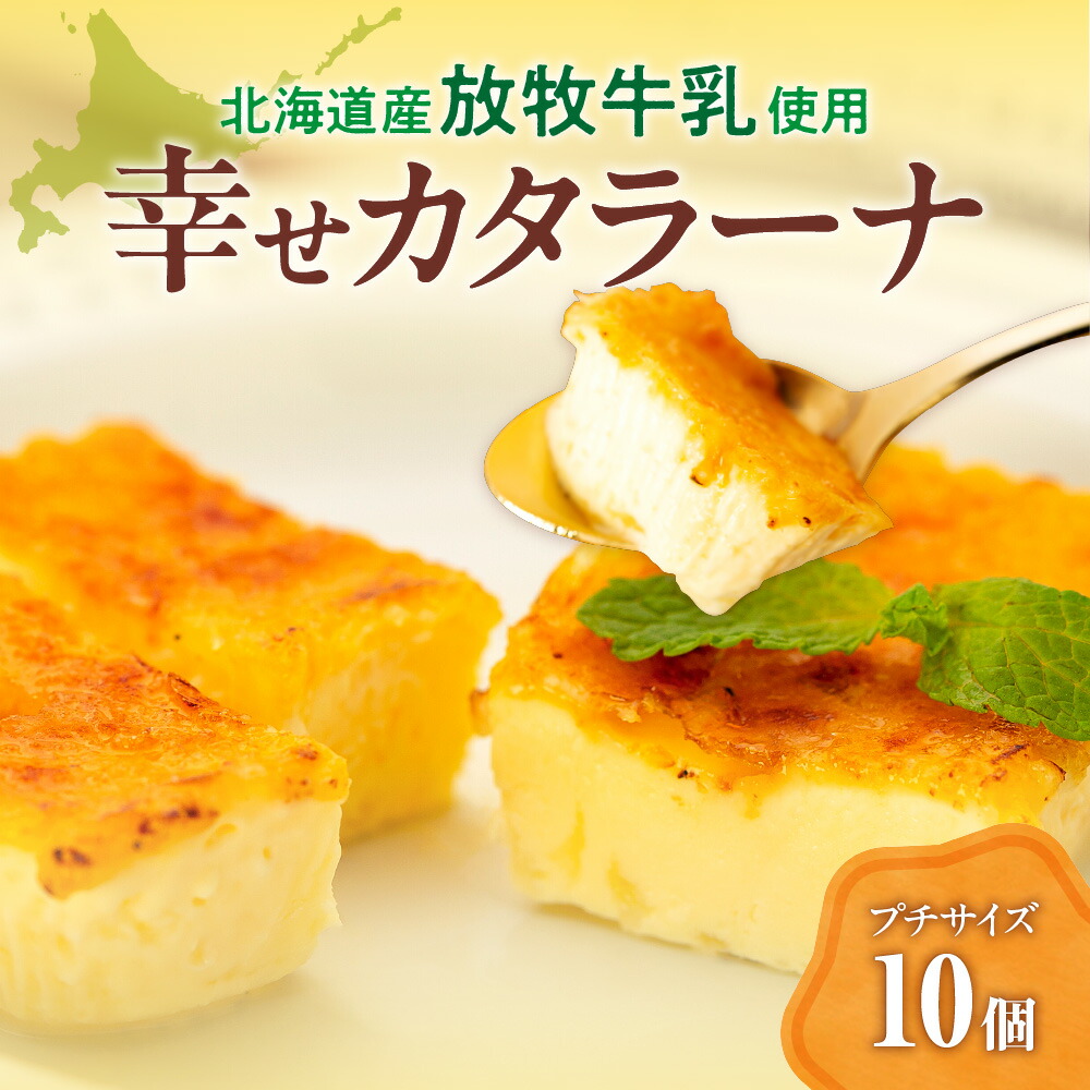 【ふるさと納税】 Ranking 1位★ カタラーナ 10個 高評価 北海道産 放牧牛乳 プレーン プチサイズ なめらか カスタード カラメル 洋菓子 生クリーム デザート スイーツ アイスデザート 冷凍 お取り寄せ グルメ 北海道 札幌市