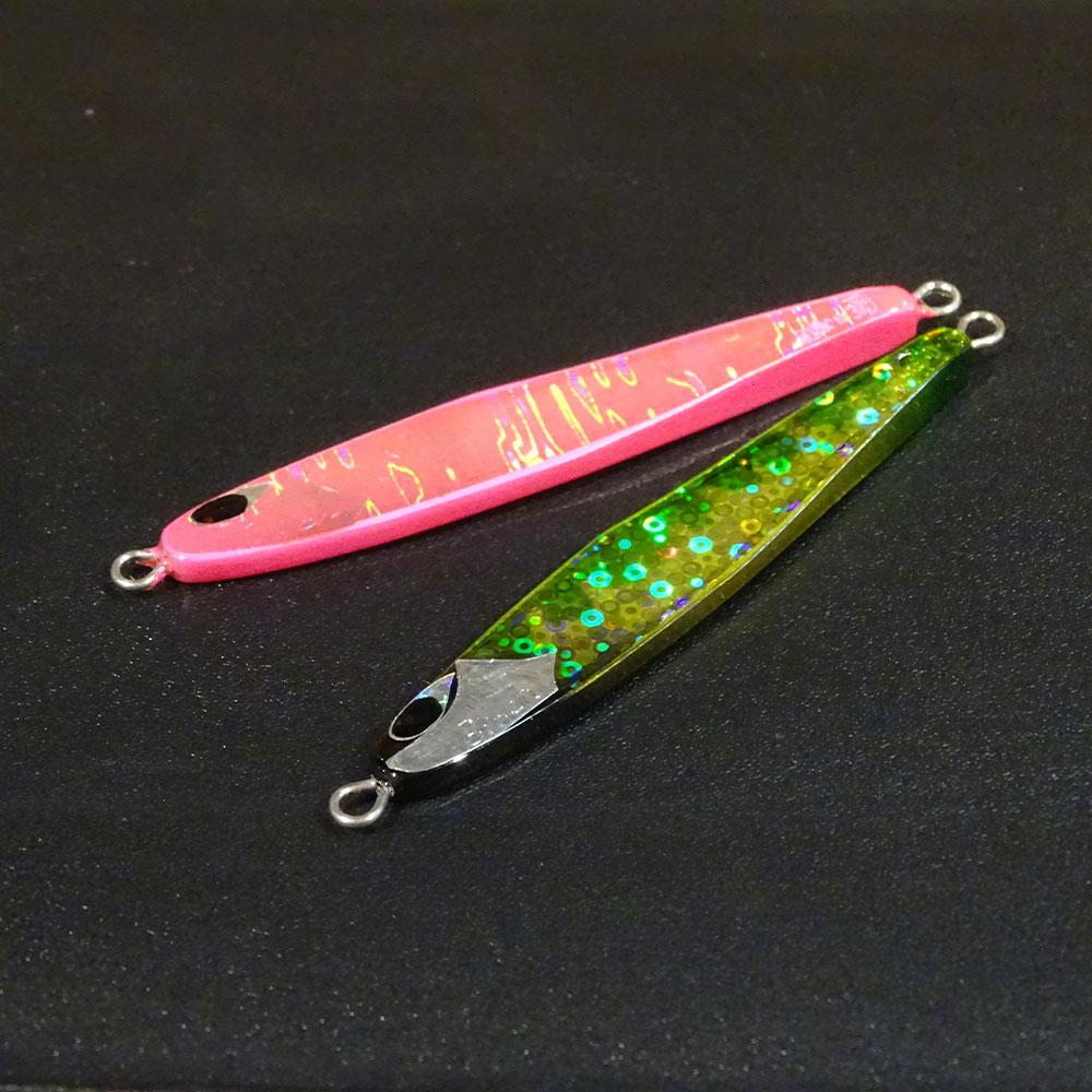 【ふるさと納税】ハンドメイド ジグ 2点セット (緑金・ピンク) ルアー 釣具 | ルアー 釣り餌 疑似餌 釣具 アウトドア 小樽市 北海道 送料無料|北海道小樽市