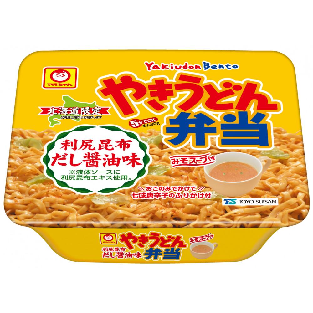【ふるさと納税】マルちゃん「やきうどん弁当　利尻昆布だし醤油味」12食入り 1ケース | カップ麺 インスタント インスタント食品 業務用 ケース 即席麺 麺類 お取り寄せ 小樽市 北海道