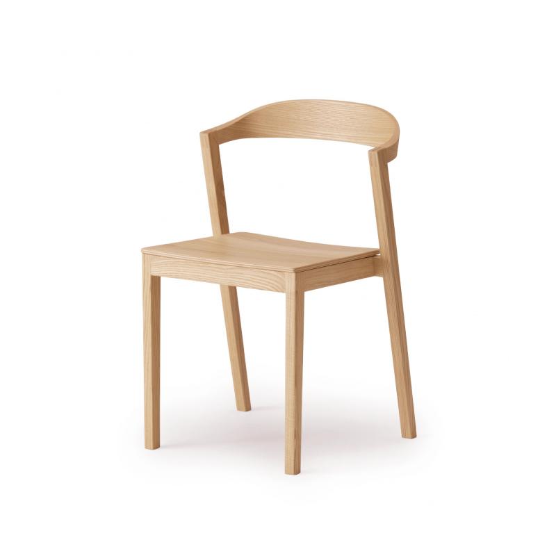 【ふるさと納税】旭川調度品 カンディハウス キーラ D スタッキングチェアー (木座) 北海道タモNF_02180 | 室内装飾 調度品 一般受け おすすめ 貨物輸送無料