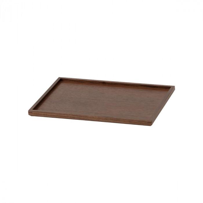【ふるさと納税】旭川調度品 コサイン お盆（小） ウォルナット_03275 | 手工芸品 民芸 一般受け おすすめ 貨物輸送無料