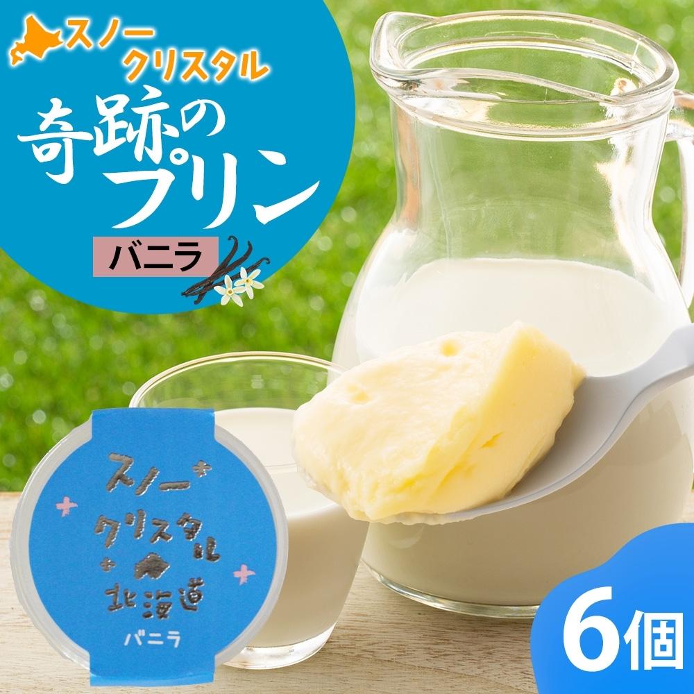 【ふるさと納税】旭山 奇跡のプリン バニラ 90 g 6 個_ 【 北海道 スノークリスタル プリン プレーン 濃厚 低温殺菌 生乳 乳 スイーツ デザート おやつ お菓子 カップ プレゼント ギフト 旭川市 】04223|北海道旭川市 ふるさと納税