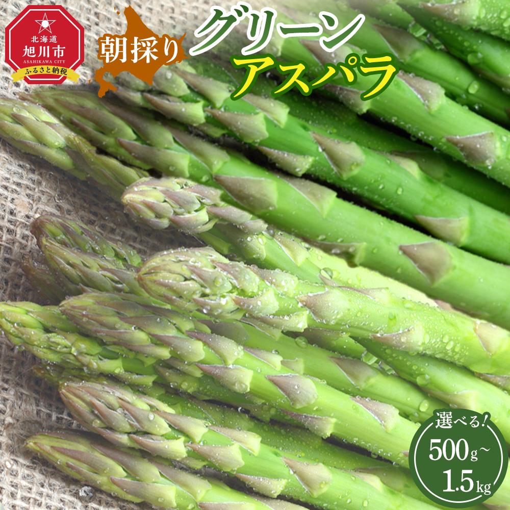 【ふるさと納税】【先行予約】朝採り グリーンアスパラ (2025年5月下旬発送予定)_01706 | アスパラ アスパラガス 野菜 旬 春 北海道 とれたて お取り寄せ 冷蔵配送 冷蔵 旭川市 送料無料