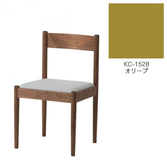 【ふるさと納税】旭川調度品 コサイン フォルクチェア ウォルナットKC オリーブ_04481 | 室内装飾 調度品 一般受け おすすめ 貨物輸送無料