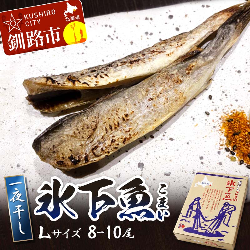 【ふるさと納税】一夜干し氷下魚(L) 8-10尾 ふるさと納税 干物 北海道 釧路 海鮮 こまい コマイ おつまみ 居酒屋 肴 魚介 魚 F4F-3285