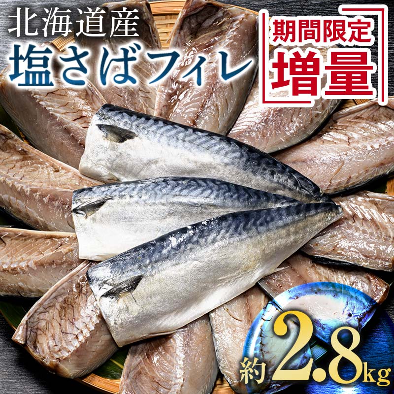 【ふるさと納税】★レビューキャンペーン実施中！★北海道産 期間限定 無添加 塩サバ 約2.8kg＜釧之助 ご飯に合うおかずの定番＞ 北海道 笹谷商店 釧之助 無添加 天然 F4F-8043