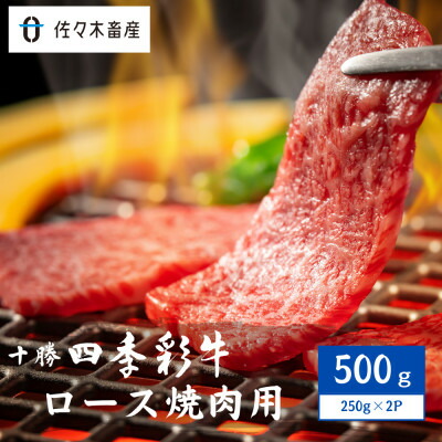 【ふるさと納税】十勝四季彩牛ロース焼肉用500g(250g×2P)【国産交雑種】【配送不可地域：離島】【1487534】 12,960円