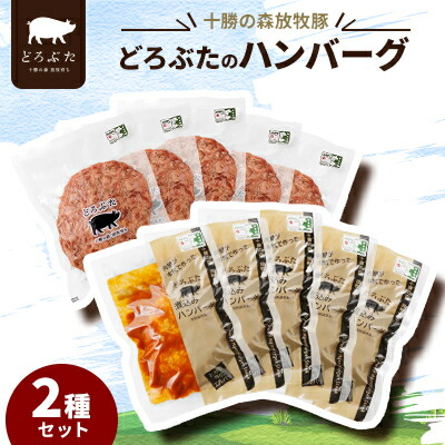 【ふるさと納税】十勝の森放牧豚 どろぶたのハンバーグ2種セット【配送不可地域：離島】【1486807】 23,040円