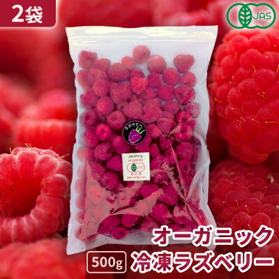 【ふるさと納税】有機JAS認証 冷凍ラズベリー2種食べ比べセット 1kg (500g×2袋)【十勝産 希少品種】【配送不可地域：離島】【1677059】