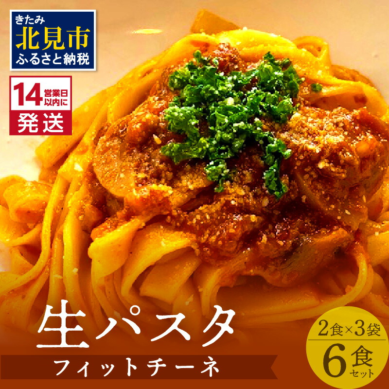 【ふるさと納税】《14営業日以内に発送》【北海道産小麦100％使用】津村製麺所がつくる本格 生パスタ フィットチーネ 6食入