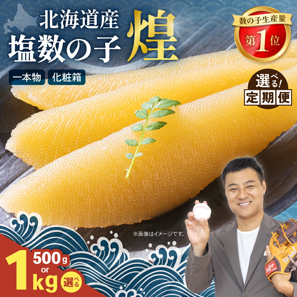 【ふるさと納税】〈選べる量・発送回数〉数の子 北海道 煌 500g 国産 令和6年 水産庁長官賞受賞 やまか つまみ ご飯のお供 惣菜 おかず 海鮮 海産物 海の幸 魚介類 魚卵 加工品 北海道産 かずのこ カズノコ 塩カズノコ おせち R001-019｜北海道留萌市