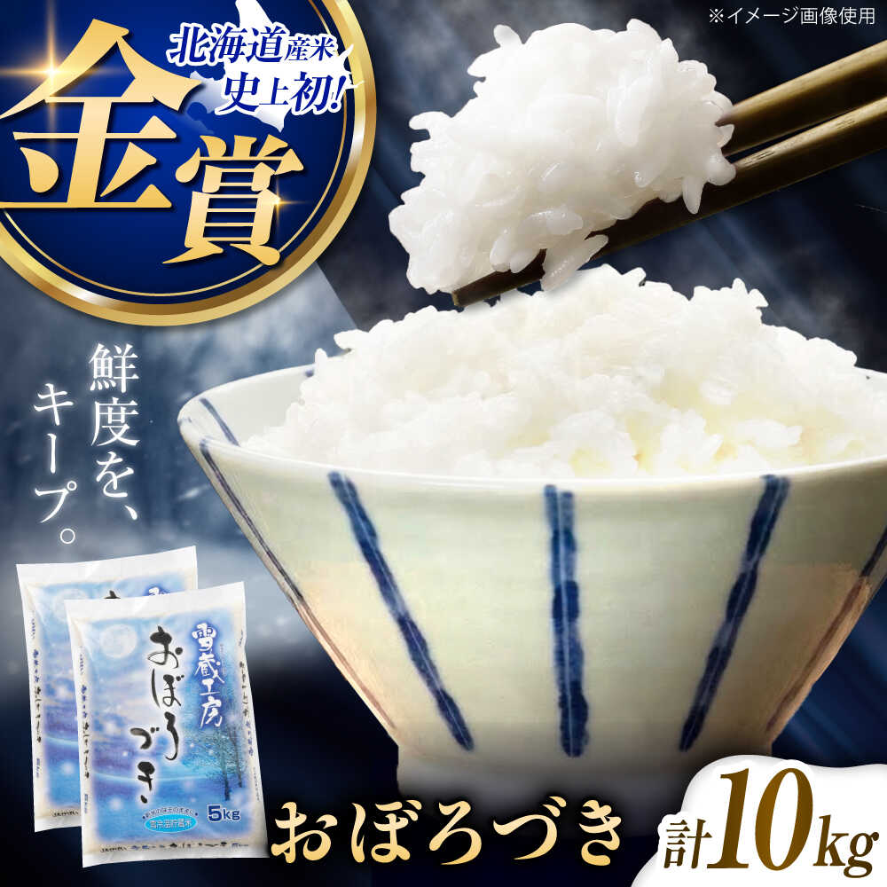 【ふるさと納税】雪蔵工房 おぼろづき 10kg | 精米 お米 米 北海道 北海道米 | JAびばい[BOAF007]｜北海道美唄市