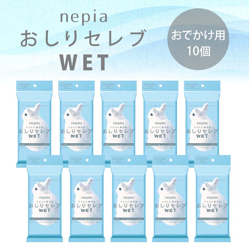 【ふるさと納税】ネピア おしりセレブWET【おでかけ用】 EB8-0481