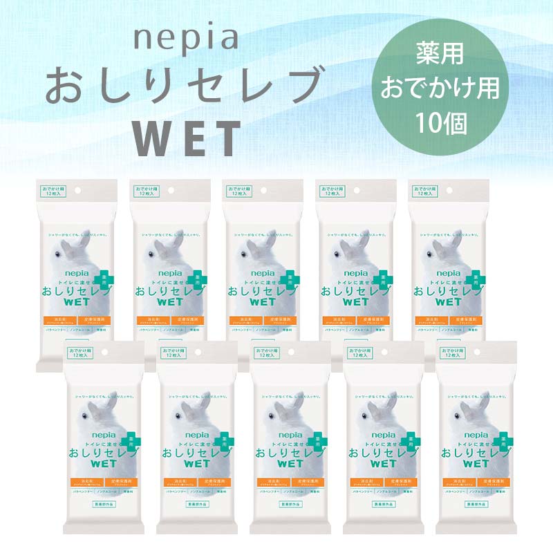 【ふるさと納税】ネピア おしりセレブWET【薬用おでかけ用】 EB8-0482