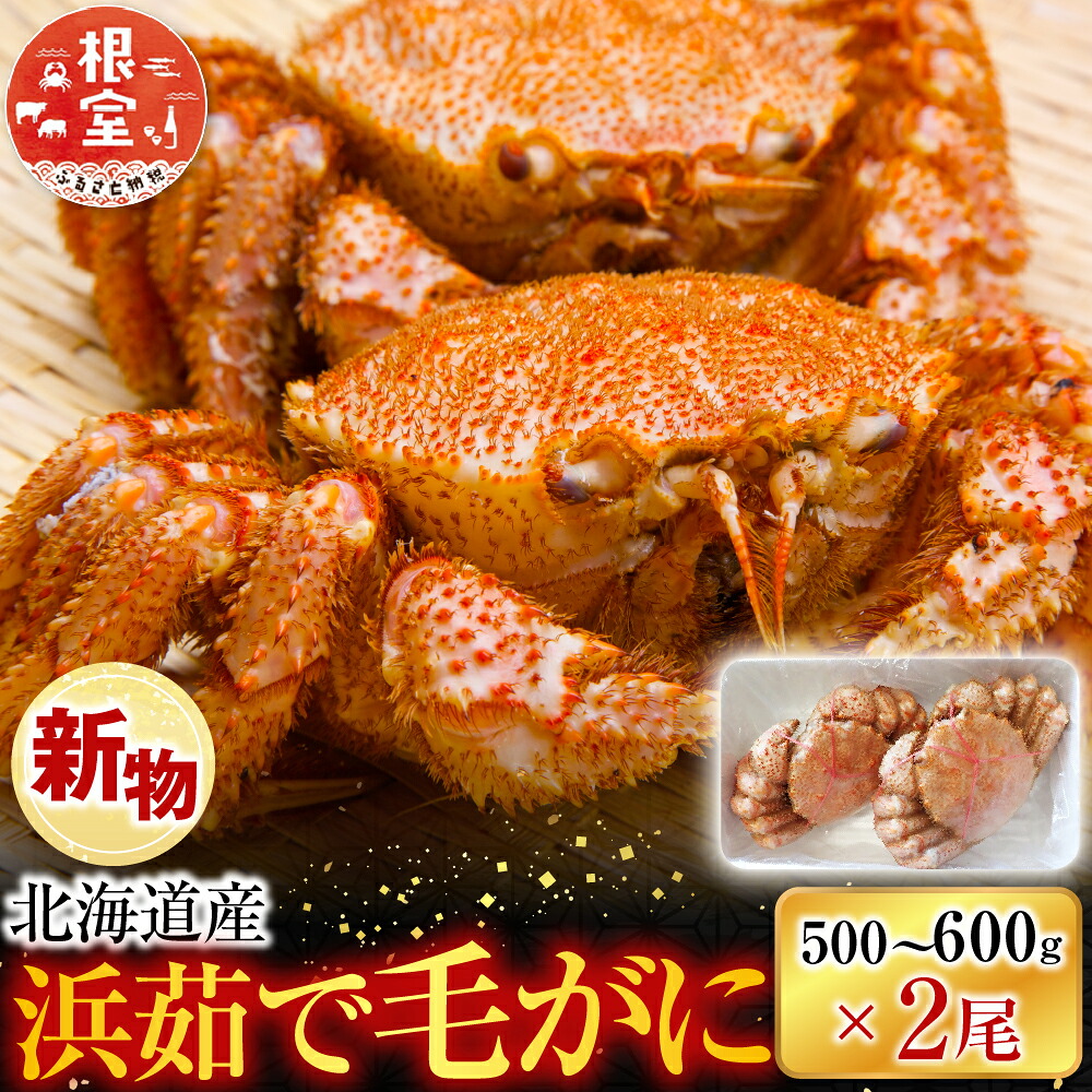 【ふるさと納税】ボイル毛がに500～600g×2尾 F-11030