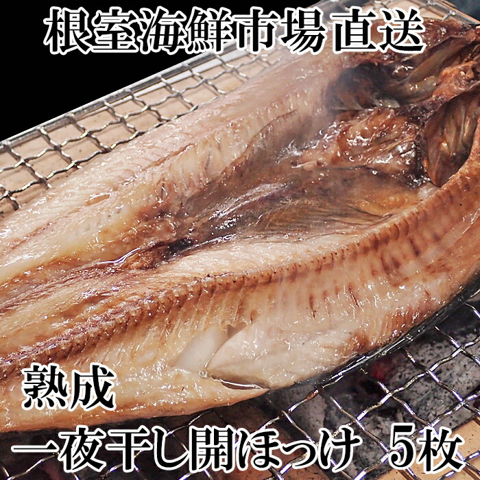 【ふるさと納税】開きほっけ一夜干し 選べる 5枚 10枚 ホッケ サカナ さかな 魚 北海道 根室市