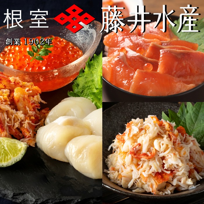 【ふるさと納税】 [北海道根室産] 海鮮 5 種詰合せ ( いくら、たらばがに、花咲がに、ほたて、サーモン ) ホタテ ほたて貝柱 帆立 帆立貝柱 ホタテ貝柱 貝柱 花咲蟹 花咲 花咲かに たらば蟹 タラバ蟹 鮭 さけ サケ イクラ 醤油漬 B-42111