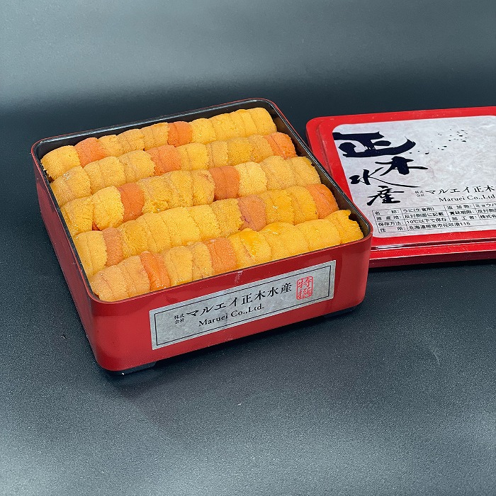 【ふるさと納税】 エゾバフンウニ赤重箱250g&times;1枚 F-61005｜北海道根室市