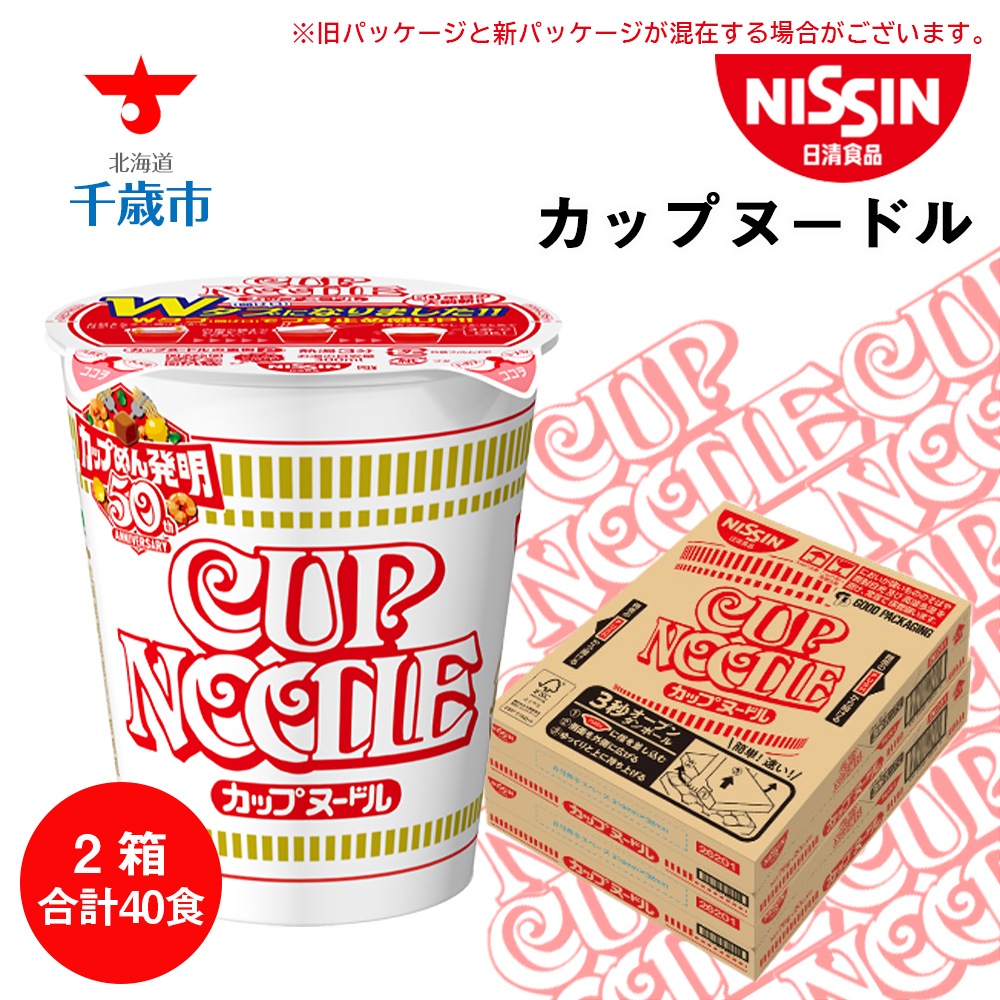 日清 カップヌードル 2箱 合計40食 ラーメン麺 即席麺 麺類 ラーメン カップ麺 インスタントインスタント カップラーメン ギフト ふるさと納税  全商品オープニング価格！