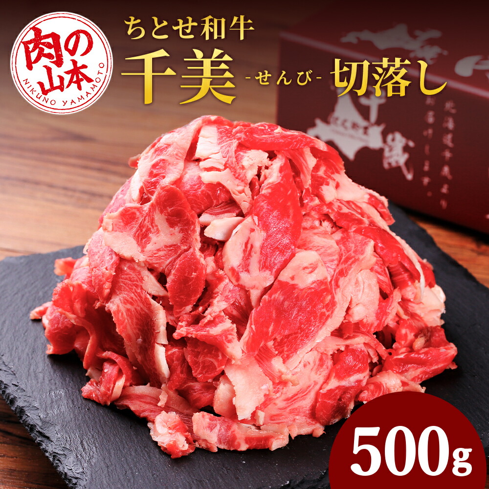 【ふるさと納税】 ちとせ和牛「千美」切落し 500ｇ＜肉の山本＞ 北海道ふるさと納税 お肉 肉 にく ニク ふるさと納税肉 北海道 千歳市 ギフト 祝い お取り寄せ 牛肉 切落し【北海道千歳市】 ギフト ふるさと納税