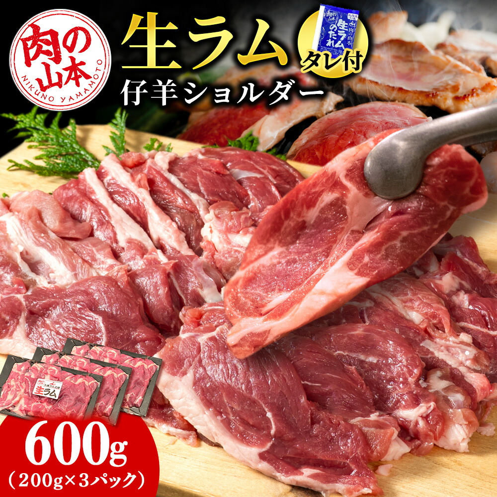【ふるさと納税】生ラム （冷凍）タレ付 600g 選べる発送月 ＜肉の山本＞ ラム肉 羊肉 ジンギスカン タレ ラム 鍋 【北海道千歳市】ギフト ふるさと納税｜北海道千歳市