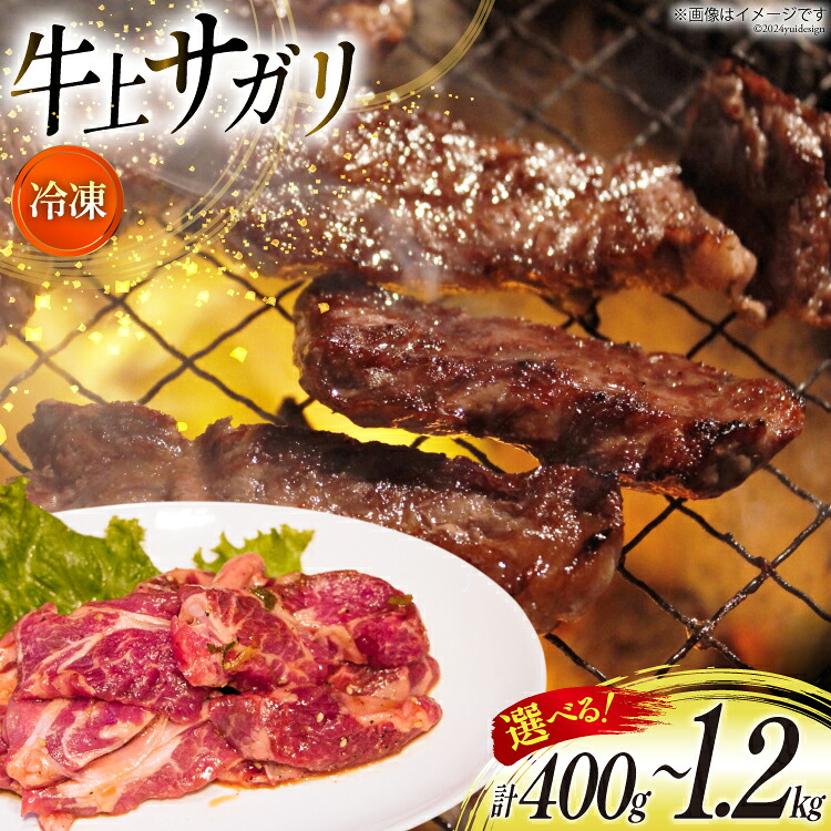 【ふるさと納税】 選べる量 サガリ 牛 上サガリ 200g 2～6パック 計400g～1.2kg [焼肉銀座園 北海道 砂川市 12260732] 冷凍 焼肉 焼き肉 牛肉 肉 小分け やきにく