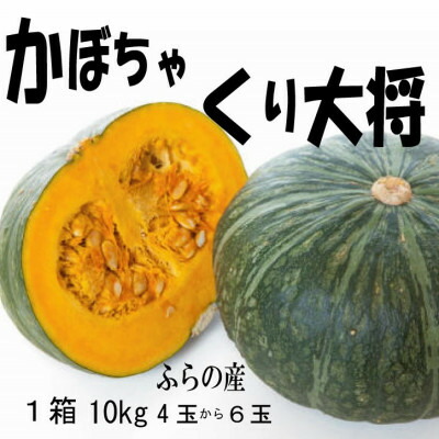 【ふるさと納税】【2026年発送先行予約】【数量・期間】ふらの産　かぼちゃ　1箱10kg(くり大将南瓜)　【1473419】