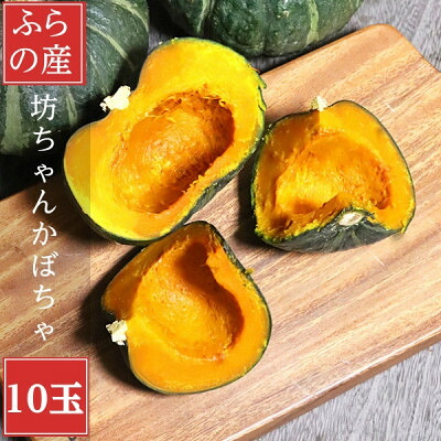 【ふるさと納税】北海道富良野産　坊ちゃんかぼちゃ 10玉【1550082】｜北海道富良野市