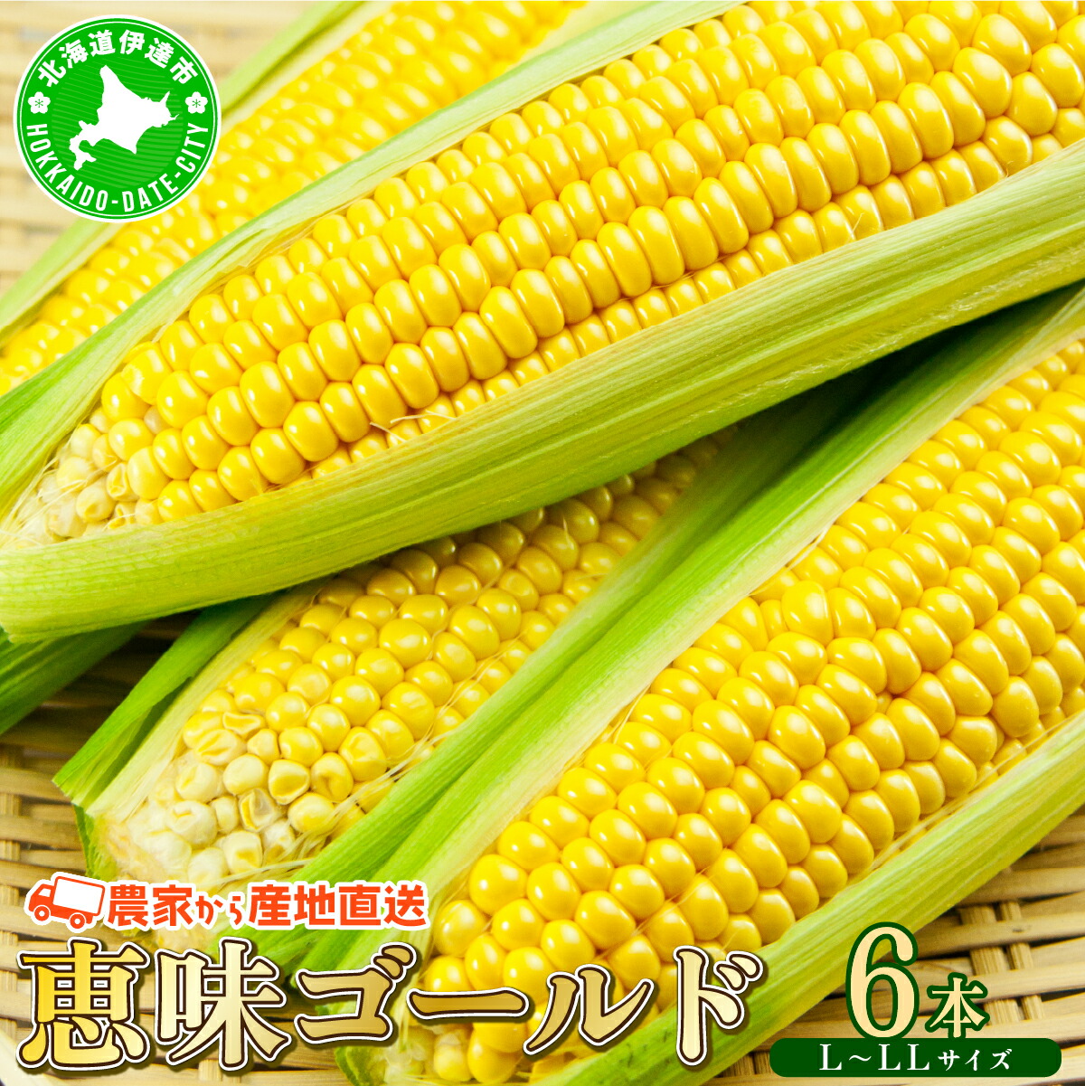 【ふるさと納税】やまけんや とうもろこし 恵味ゴールド 6本 スイートコーン コーン 甘い サラダ スープ 生でも美味しい 産地直送 BBQ とうきび 国産 人気 バーベキュー 焼きとうもろこし 取り寄せ 糖度 北海道 伊達市