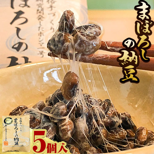 【ふるさと納税】当別町大塚農場だけが栽培する稀少大豆“ホンマ1号”を使用した『まぼろしの納豆』、たっぷり食べれる5個でお届け納豆 大塚農場 ホンマ1号 幻 高級納豆 まぼろしの納豆 ギフト 希少大豆 大豆 豆 ソイ