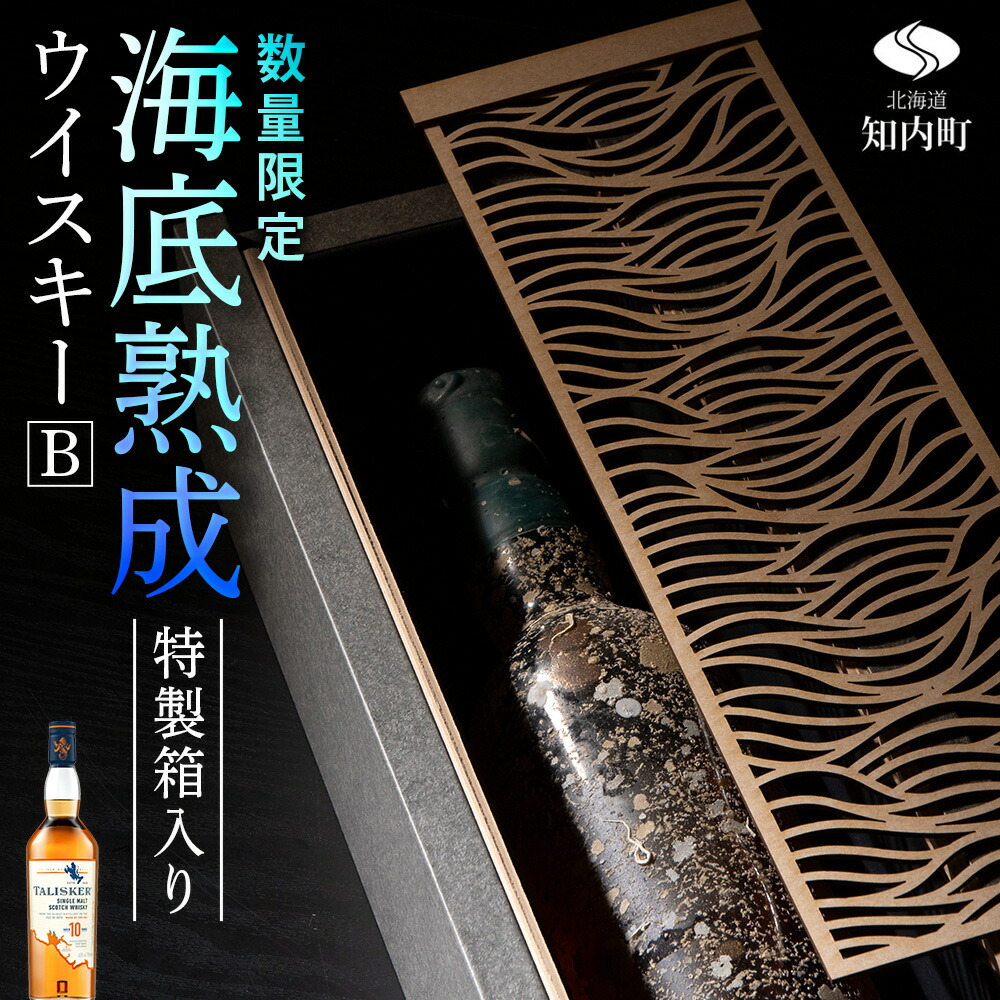 【ふるさと納税】知内【海底熟成ウイスキーB】 知内町 ふるさと納税 北海道ふるさと納税 北海道 ウイスキー 海底ウイスキー 海底熟成 洋酒 海底酒
