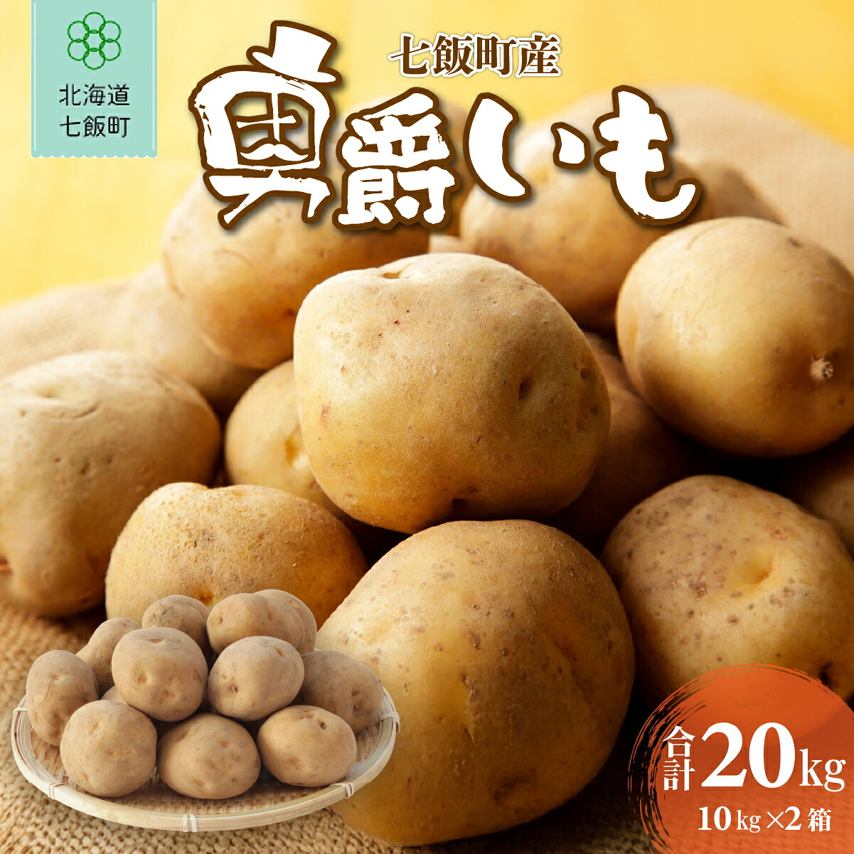 【ふるさと納税】七飯町産男爵いも20kg(10kg×2 ) 【 ふるさと納税 人気 おすすめ ランキング じゃがいも 男爵 男爵いも 北海道 七飯町 送料無料 】 NABK002 11,700円