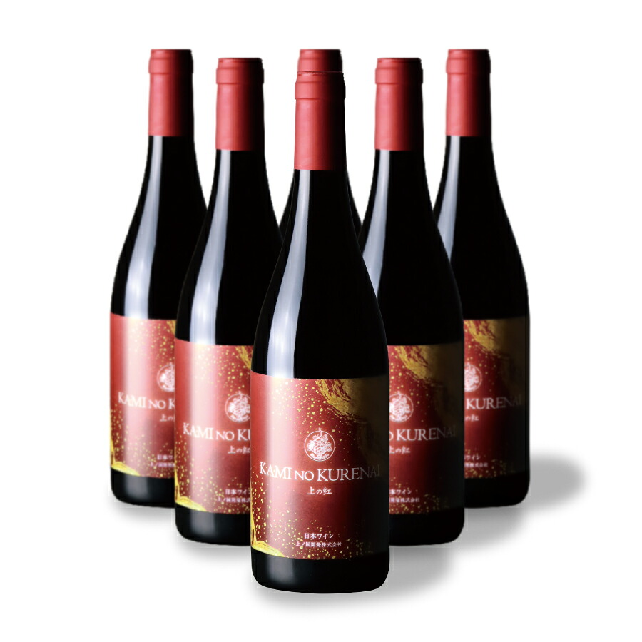 【ふるさと納税】上ノ国ワイナリーの赤ワイン「上の紅」　750ml&times;6本｜北海道上ノ国町
