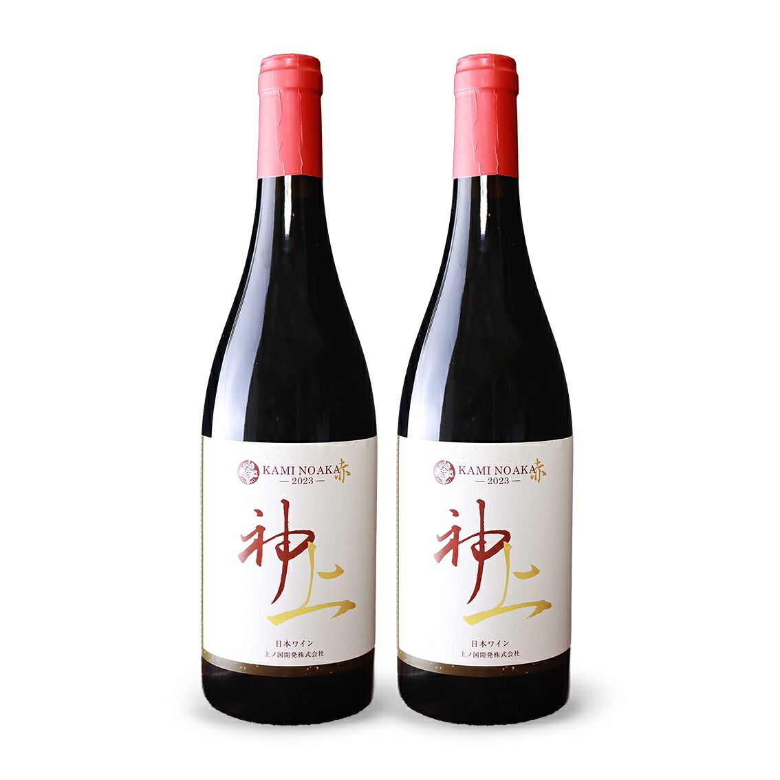 【ふるさと納税】上ノ国ワイナリーの赤ワイン「上の赤2023」　750ml×2本　北海道ワイン　赤ワイン　家飲み　パーティー　贈り物　プレゼント　果実酒
