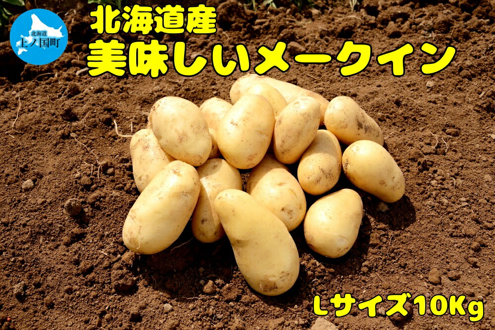 【ふるさと納税】【2026年発送】山下農園のおいしい馬鈴薯「メークイン」　Lサイズ×10kg　じゃがいも　ジャガイモ　ポテト　農家直送　いも　イモ　芋　北海道産