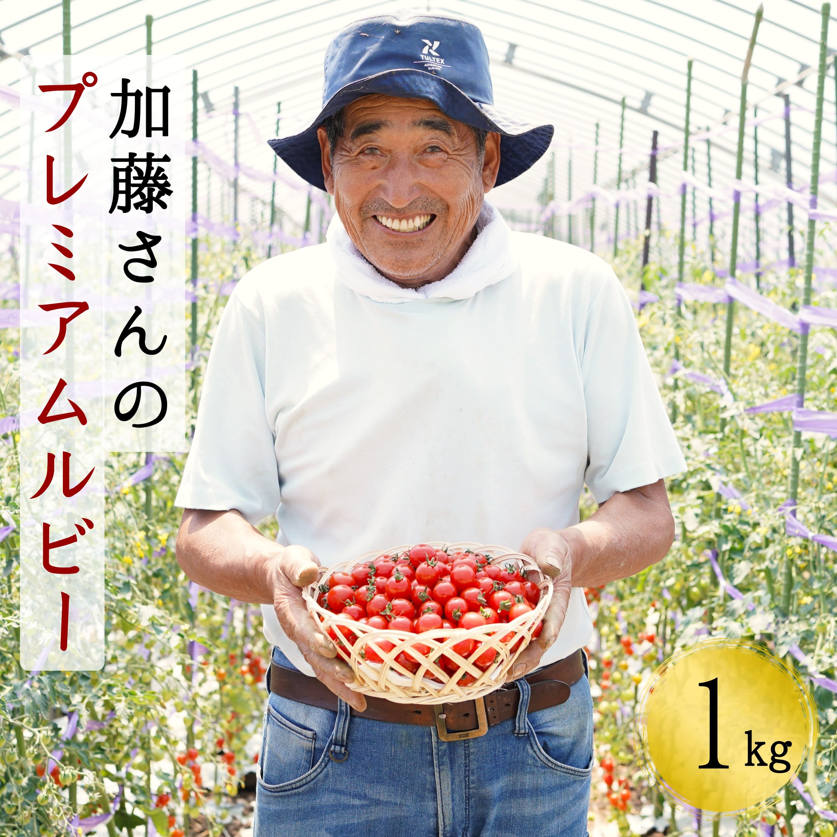 【ふるさと納税】【2025年7月から順次発送】【期間限定】加藤さんのプレミアムルビー 1kg 北海道産 高糖度 フルーツ ミニトマト サラダ パスタ スープ お弁当 産地直送 せたな町