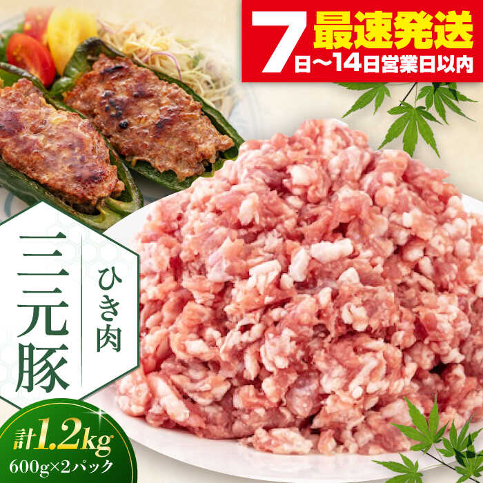 【ふるさと納税】北海道 平田牧場 ひき肉 1.2kg (600g&times;2P) 《喜茂別町》【平田牧場】 肉 豚肉 ミンチ 豚ミンチ 餃子 つくね 冷凍配送 北海道 平田牧場 三元豚 [AJAP077] 13000 13000円｜北海道喜茂別町