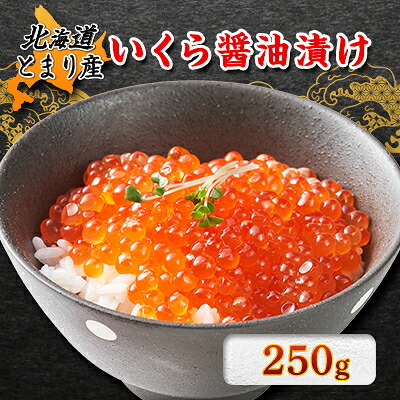 【ふるさと納税】北海道とまり産　いくら醤油漬け 250g×1パック_ いくら 醤油漬け 海鮮 北海道 とまり産 魚卵 ご飯のお供 美味しい 人気 おすすめ ギフト 贈答 送料無料 【配送不可地域：離島】【1353116】