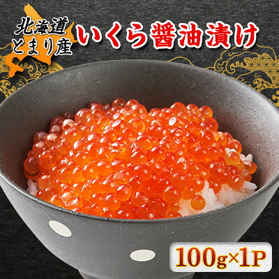 【ふるさと納税】北海道とまり産　いくら醤油漬け　100g×1パック【配送不可地域：離島】【1715401】