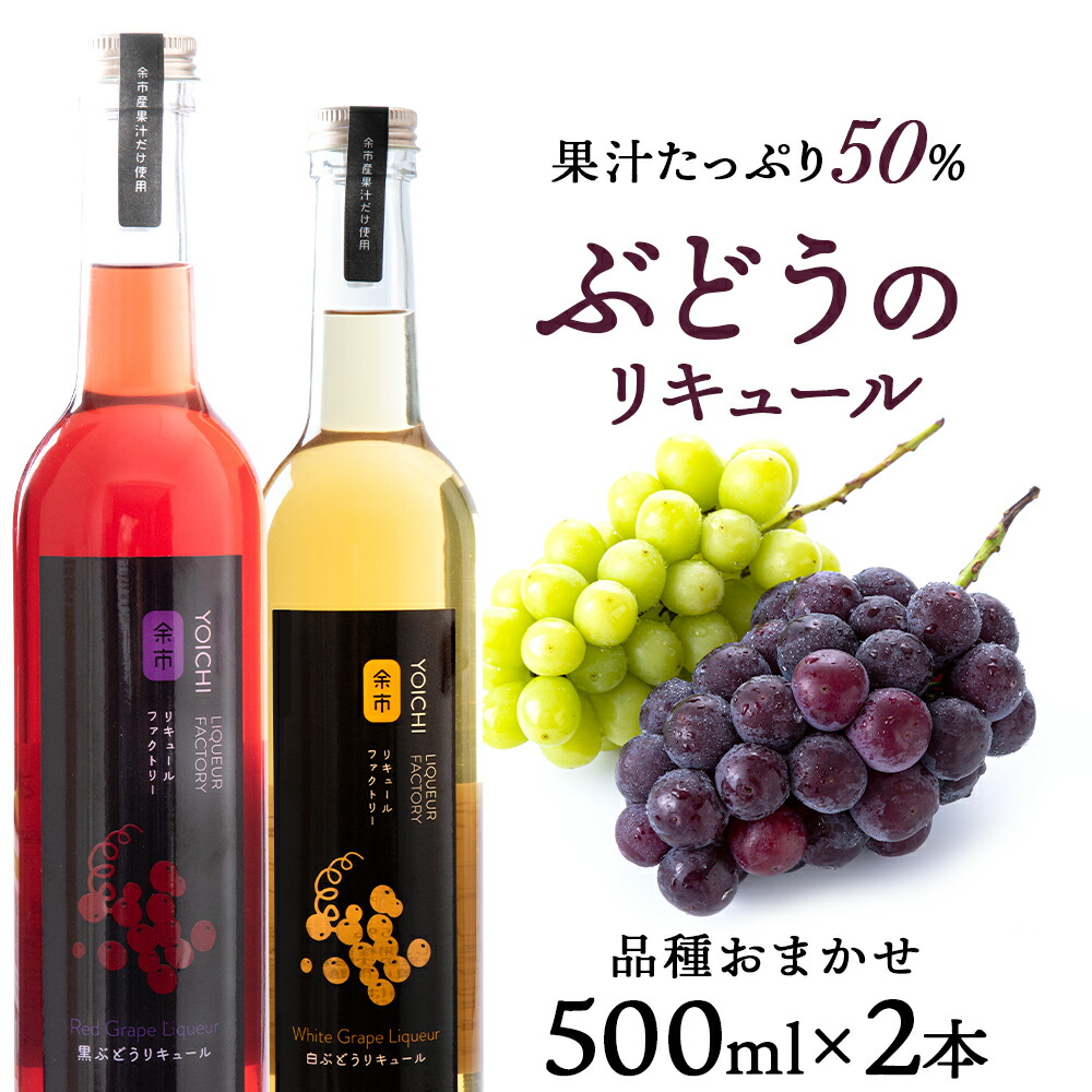 【ふるさと納税】ぶどうリキュール2本【品種おまかせ】〈余市リキュールファクトリー〉 北海道 余市町 送料無料