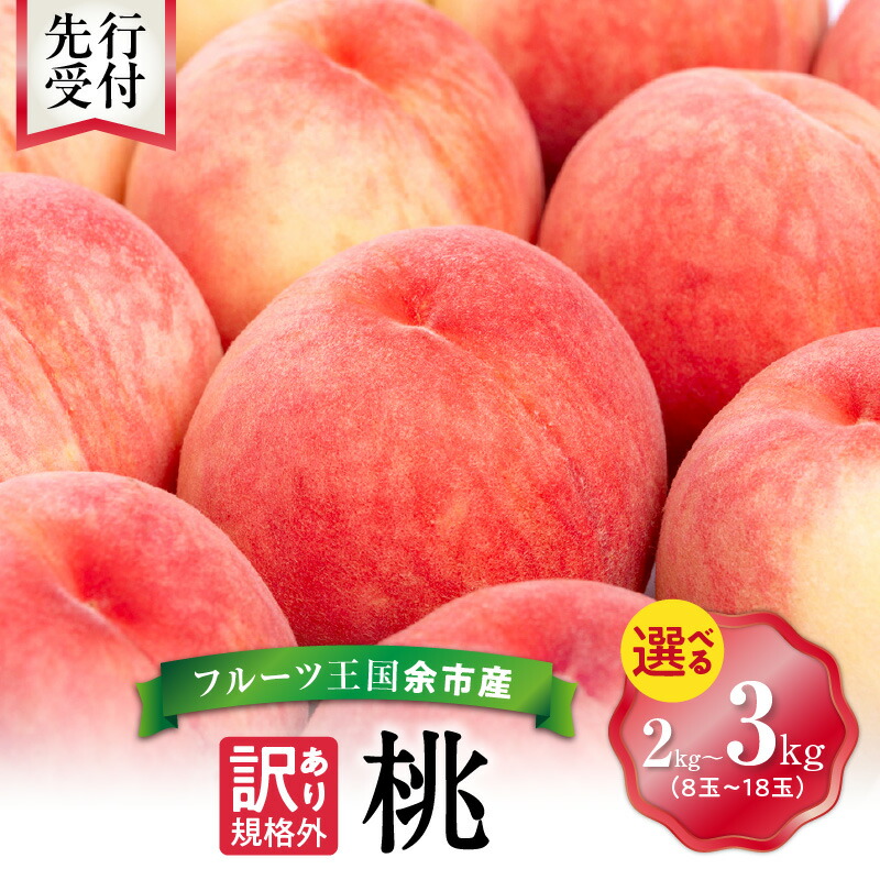 【ふるさと納税】高評価★4.61 ニトリ観光果樹園の訳あり 桃 2kg ・ 3kg【先行予約:2026年8月中旬以降発送】 果物 ジャム ヨーグルト ケーキ 国産 お取り寄せ 特産品 完熟 収穫 ジューシー 高糖度 規格外品 フルーツ 送料無料 なめらか 柔らかい カリウム 北海道 余市町|北海道余市町
