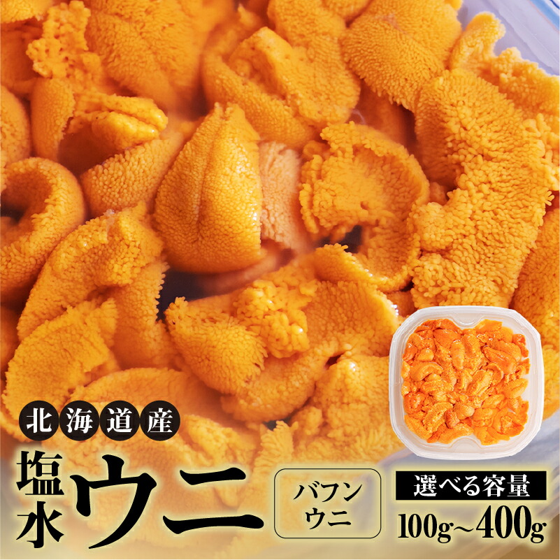 【ふるさと納税】内容量が選べる！北海道産 世壱屋 塩水ウニ ( バフンウニ ) 磯の香り 濃厚 風味 北海道 余市町 世壱屋 ウニ エゾバフンウニ バフンウニ 海の幸 海産物 旨味 美味しい 冷蔵便 お取り寄せ グルメ 送料無料