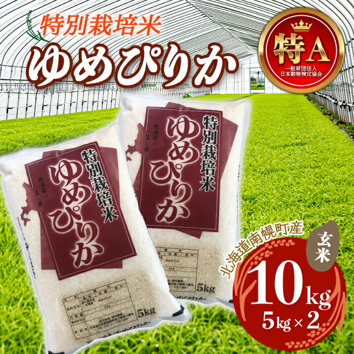 激安/新作 特別栽培米 ゆめぴりか 玄米 5kg×2袋 令和4年度米 2022年10月発送 NP1-047 fucoa.cl