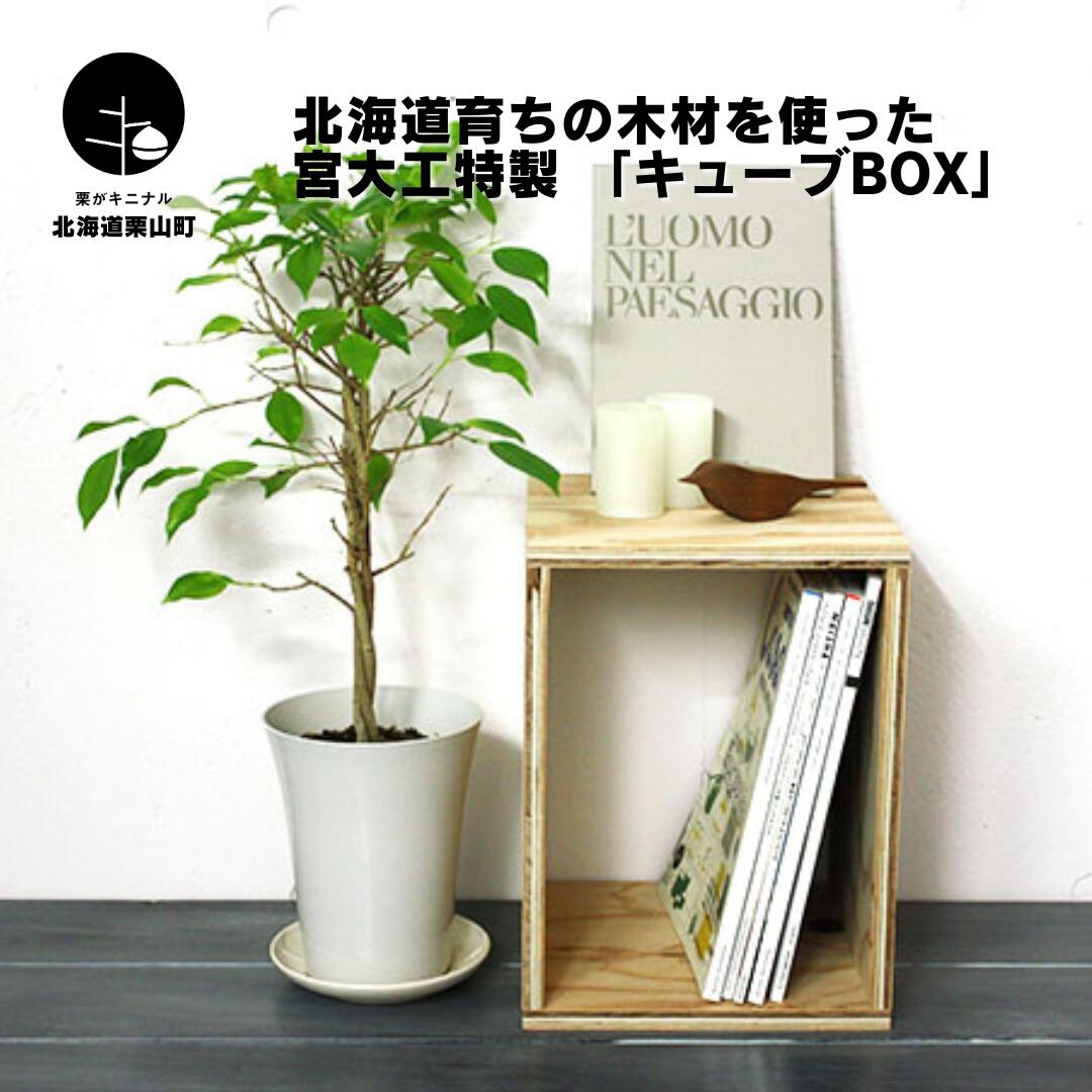 【ふるさと納税】北海道個体発生の材木を使った飛騨工特製 「正六面体BOX 」《大きさ・個数選りわける可！》